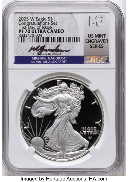 2025-W $1  Silver Eagle PR DCAM thumbnail 3