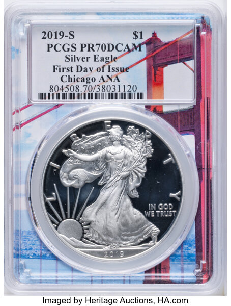 2019-S $1  Silver Eagle PR DCAM thumbnail 4