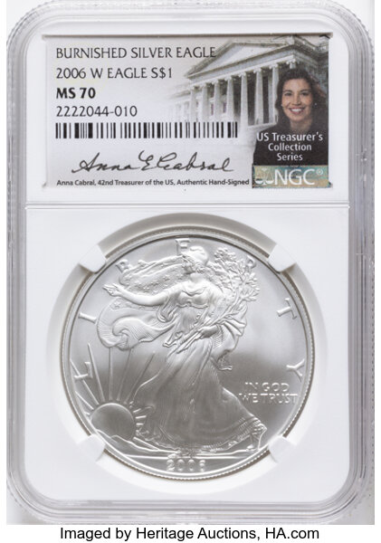 2006-W $1  Silver Eagle, Burnished MS thumbnail 5