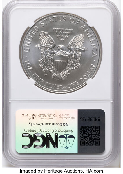 2014-W $1  Silver Eagle, Burnished MS thumbnail 10