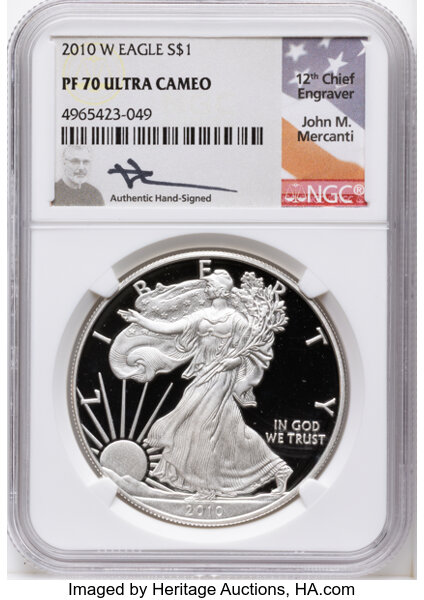 2010-W $1  Silver Eagle PR DCAM thumbnail 4