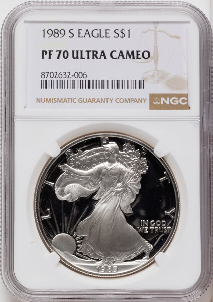 1989-S $1  Silver Eagle PR DCAM thumbnail 4