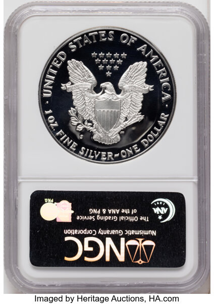 1986-S $1  Silver Eagle PR DCAM PR70 DCAM thumbnail 2
