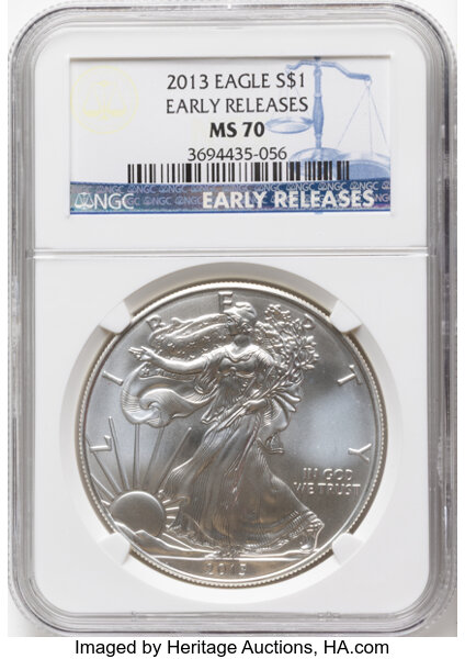 2013 $1  Silver Eagle MS thumbnail 4