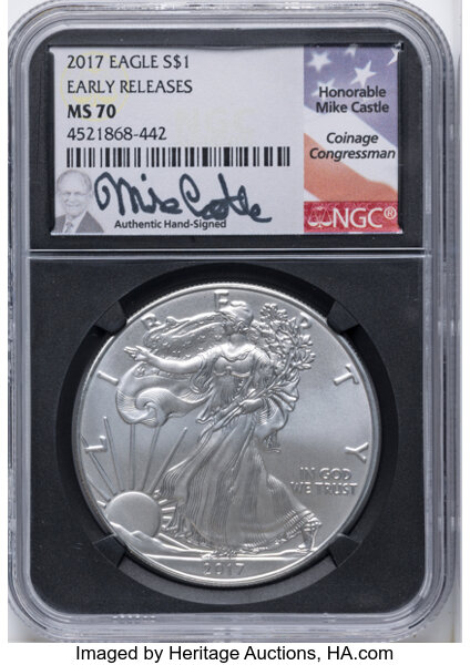 2017 $1  Silver Eagle MS thumbnail 5