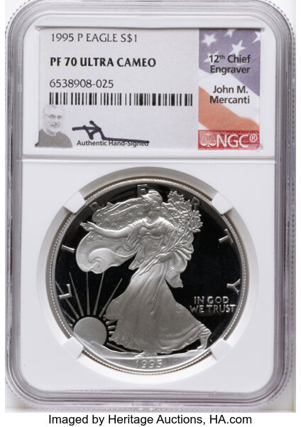 1995-P $1  Silver Eagle PR DCAM thumbnail 4