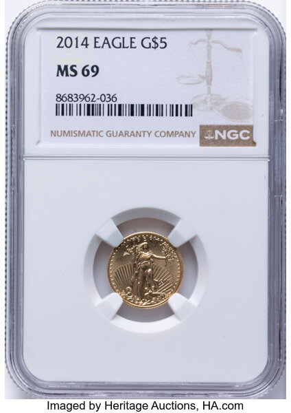 2014 $5  Gold Eagle MS thumbnail 7