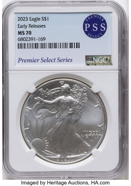 2023 $1  Silver Eagle MS thumbnail 4