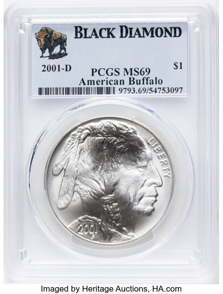 2001-D S$1 American Buffalo MS thumbnail 7