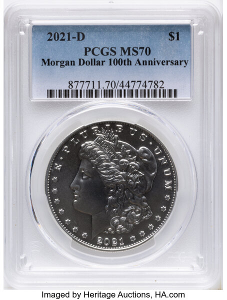 2021-D S$1 Morgan, 100th Anniversary MS thumbnail 6