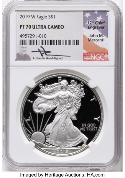 2019-W $1  Silver Eagle PR DCAM thumbnail 8