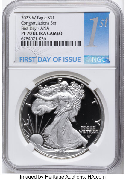 2023-W $1  Silver Eagle PR DCAM thumbnail 7