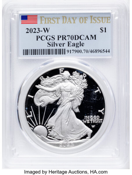 2023-W $1  Silver Eagle PR DCAM thumbnail 13