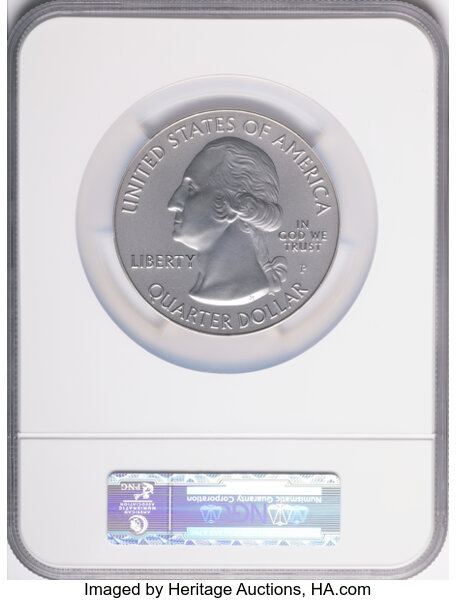 2010-P  S25c 5oz Silver, Grand Canyon, Satin Finish SP thumbnail 4
