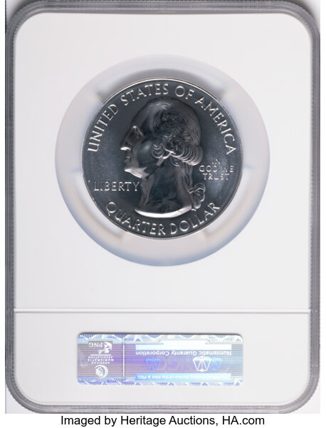 2010 S25c 5oz Silver, Yosemite MS thumbnail 4