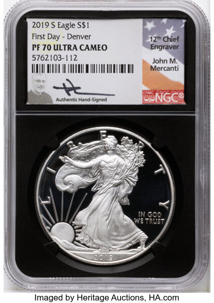 2019-S $1  Silver Eagle PR DCAM thumbnail 8