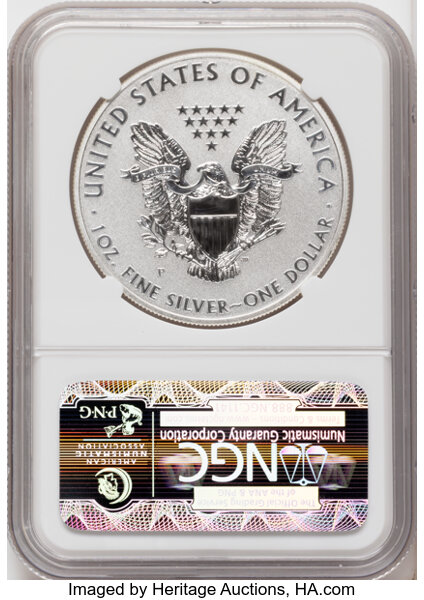 2011-P $1  Silver Eagle, Reverse Proof, 25th Anniversary PR thumbnail 15