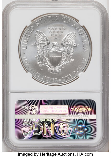 2015-W $1  Silver Eagle, Burnished MS thumbnail 12