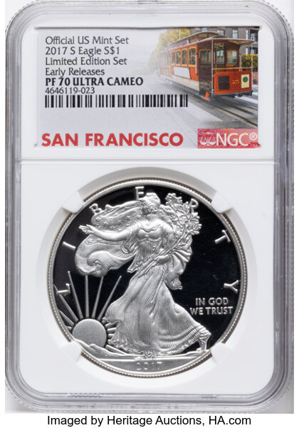 2017-S $1  Silver Eagle PR DCAM thumbnail 3
