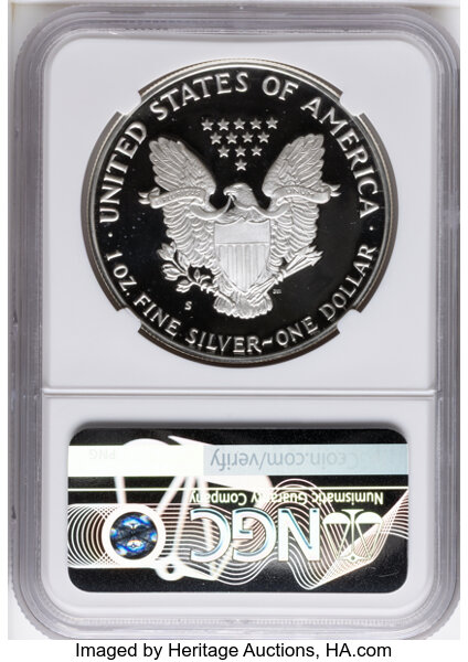 1986-S $1  Silver Eagle PR DCAM PR70 DCAM thumbnail 4