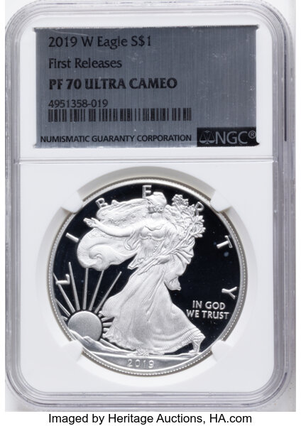 2019-W $1  Silver Eagle PR DCAM thumbnail 6