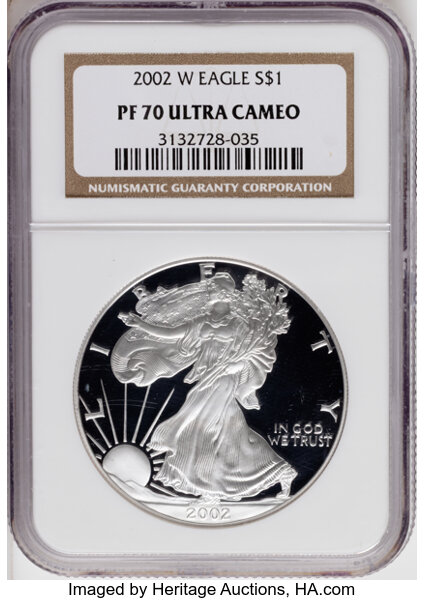 2002-W $1  Silver Eagle PR DCAM thumbnail 3