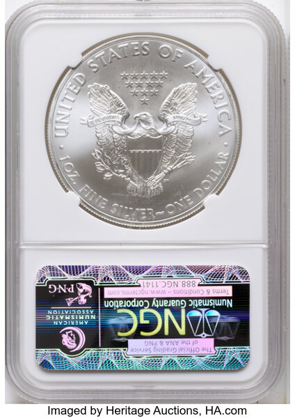 2014-(S) $1  Silver Eagle, Struck at San Francisco Mint MS thumbnail 14