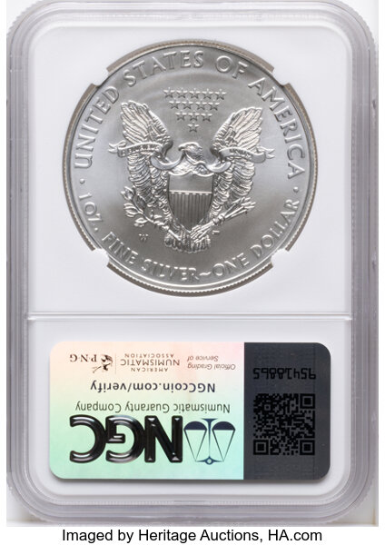 2011-W $1  Silver Eagle, Burnished, 25th Anniversary MS68 CAC thumbnail 24