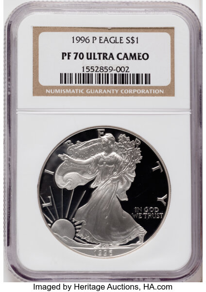 1996-P $1  Silver Eagle PR DCAM thumbnail 3
