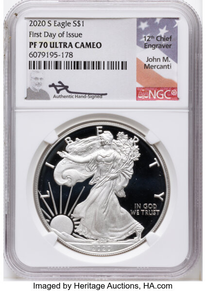 2020-S $1  Silver Eagle PR DCAM thumbnail 7