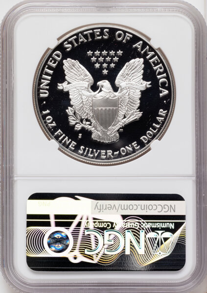 1989-S $1  Silver Eagle PR DCAM PR70 DCAM thumbnail 6