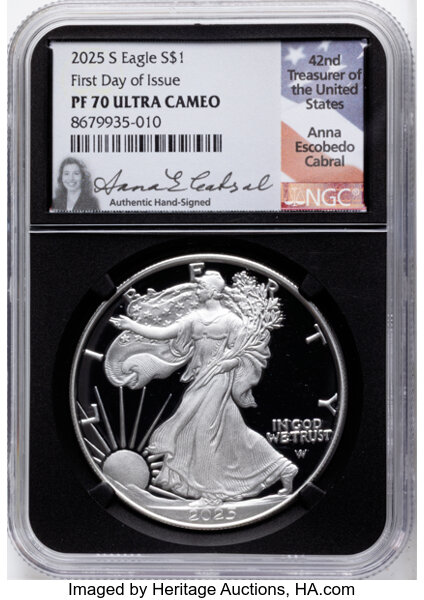 2025-S $1  Silver Eagle PR DCAM thumbnail 14