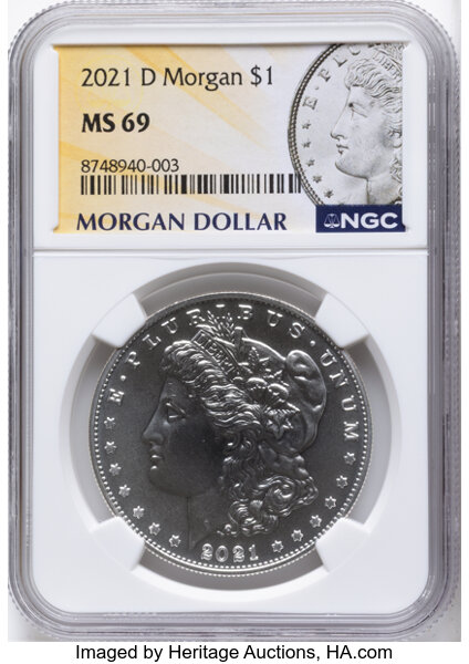 2021-D S$1 Morgan, 100th Anniversary MS thumbnail 7