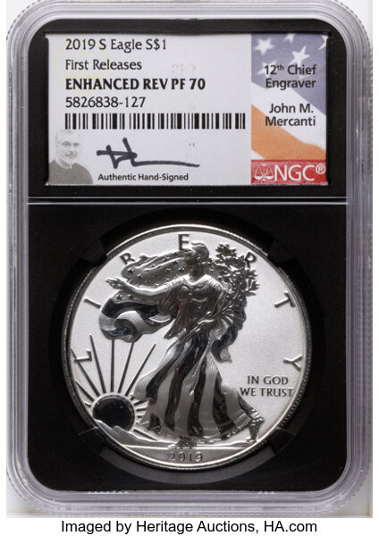 2019-S $1  Silver Eagle, Enhanced Reverse Proof PR thumbnail 9