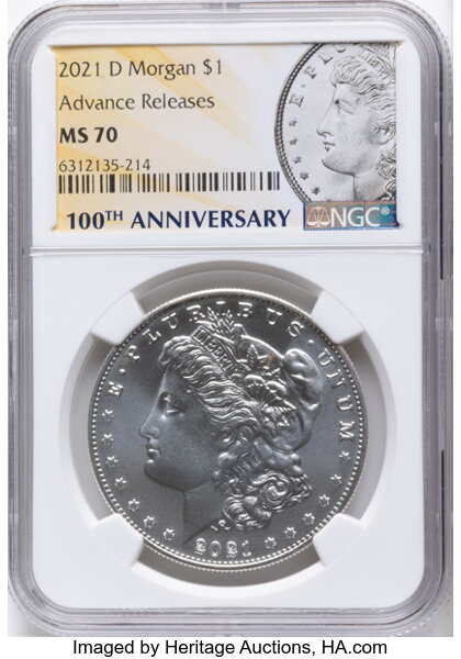 2021-D S$1 Morgan, 100th Anniversary MS thumbnail 9