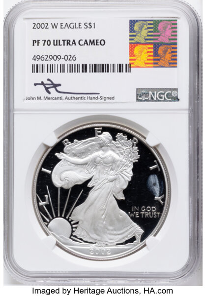 2002-W $1  Silver Eagle PR DCAM thumbnail 4