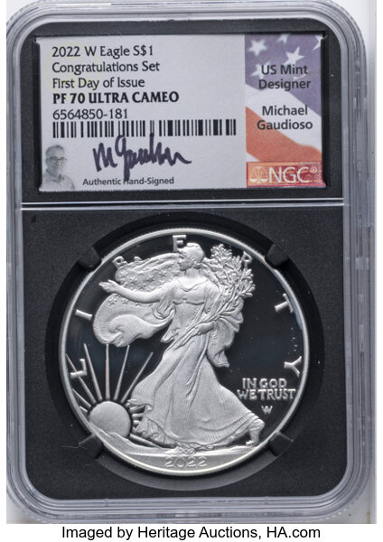 2022-W $1  Silver Eagle PR DCAM thumbnail 6