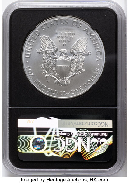 2013-W $1  Silver Eagle, Burnished MS thumbnail 20