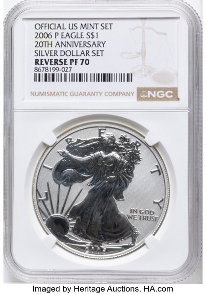 2006-P $1  Silver Eagle, Reverse Proof PR thumbnail 9