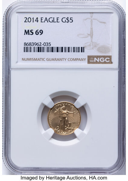 2014 $5  Gold Eagle MS thumbnail 6