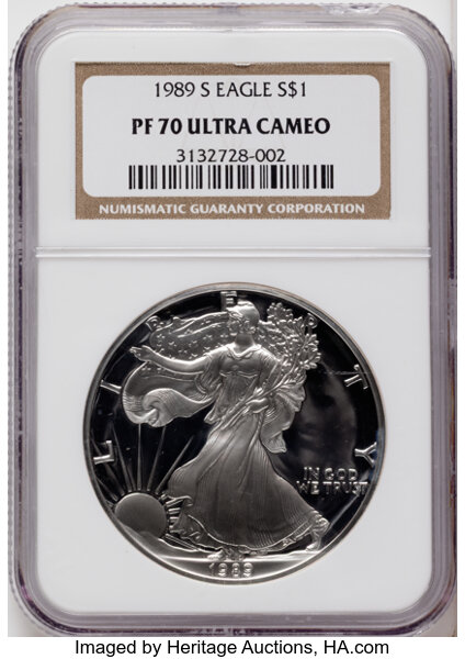 1989-S $1  Silver Eagle PR DCAM thumbnail 5