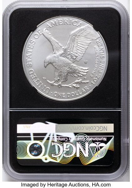 2023-(W) $1  Silver Eagle, Struck at West Point Mint MS thumbnail 14