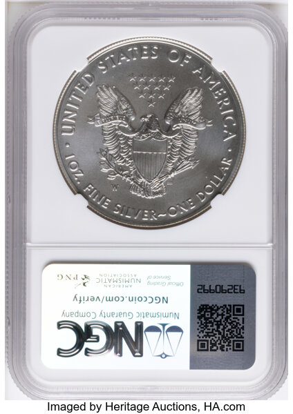 2018-W $1  Silver Eagle, Burnished MS thumbnail 13