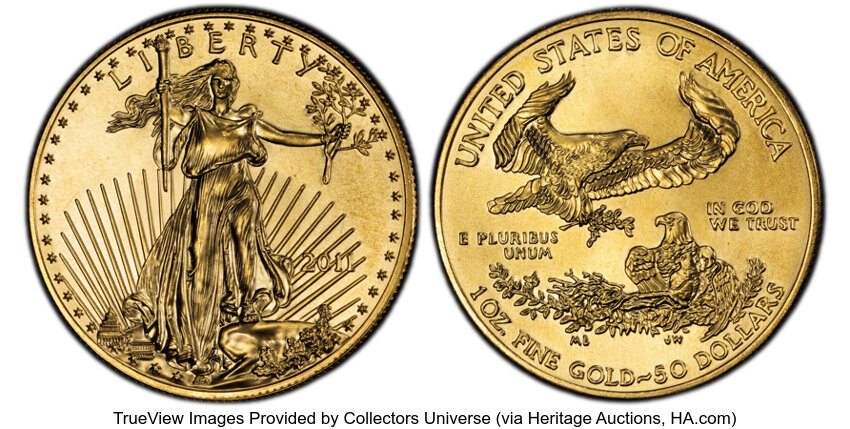 2011 G$50  Gold Eagle MS thumbnail 2
