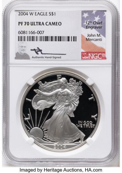 2004-W $1  Silver Eagle PR DCAM thumbnail 6