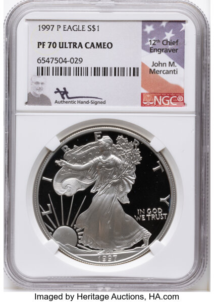 1997-P $1  Silver Eagle PR DCAM thumbnail 4