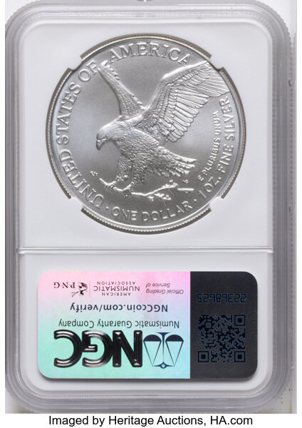 2025-(W) $1  Silver Eagle, Struck at West Point Mint MS thumbnail 8