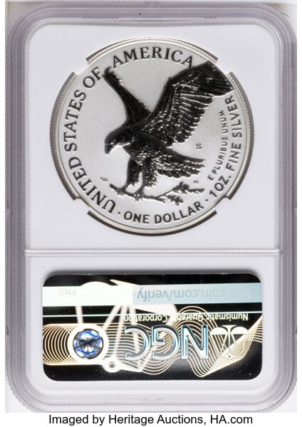 2021-S $1  Silver Eagle, Reverse Proof, Type 2 PR thumbnail 16