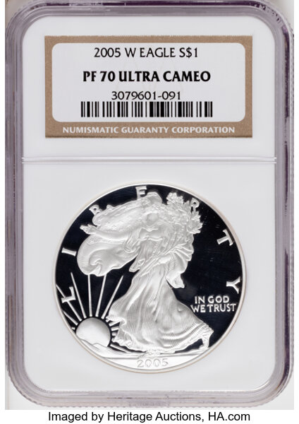 2005-W $1  Silver Eagle PR DCAM thumbnail 3