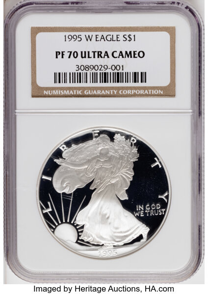 1995-W $1  Silver Eagle PR DCAM thumbnail 4